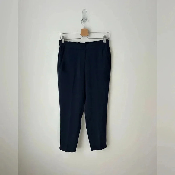 Jcrew high waist navy blue ankle trouser  pant - Picture 1 of 8